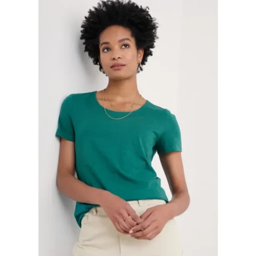 Seasalt Cornwall Camerance T-Shirt in GOTS-Certified Organic Cotton | Women T-shirts