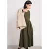 Seasalt Cornwall Madder Jersey Woven Mix Above-Ankle Dress | Women Dresses