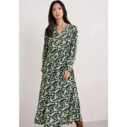 Seasalt Cornwall Sea Thrift Printed Above-Ankle Dress | Women Dresses